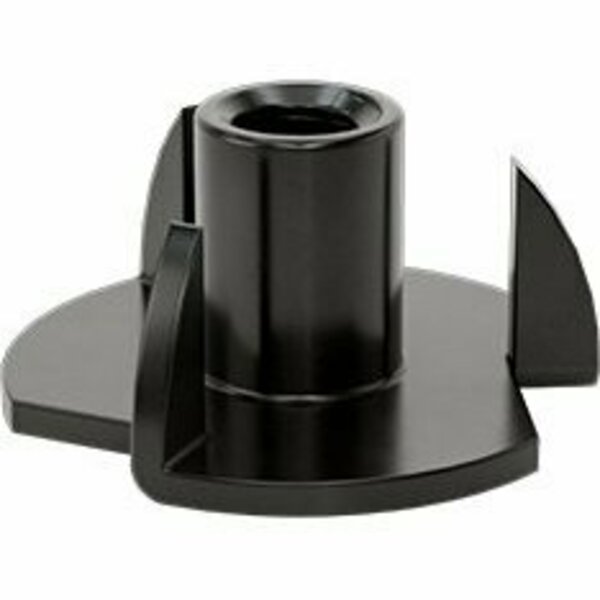 Bsc Preferred Steel Tee Nut Inserts Black-Oxide 10-24 Thread Size 0.352 Installed Length, 50PK 90975A212